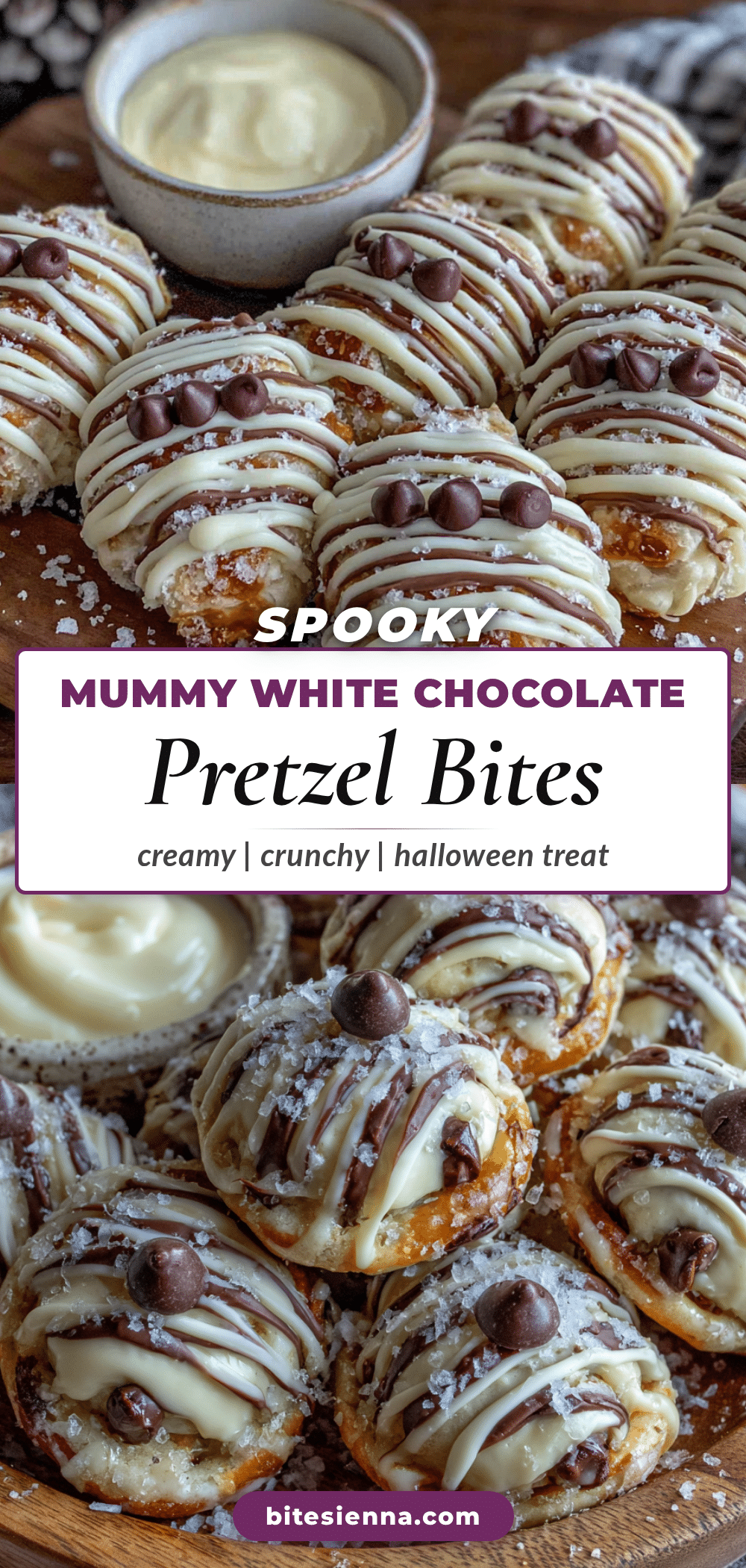 mummy pretzel bites recipe