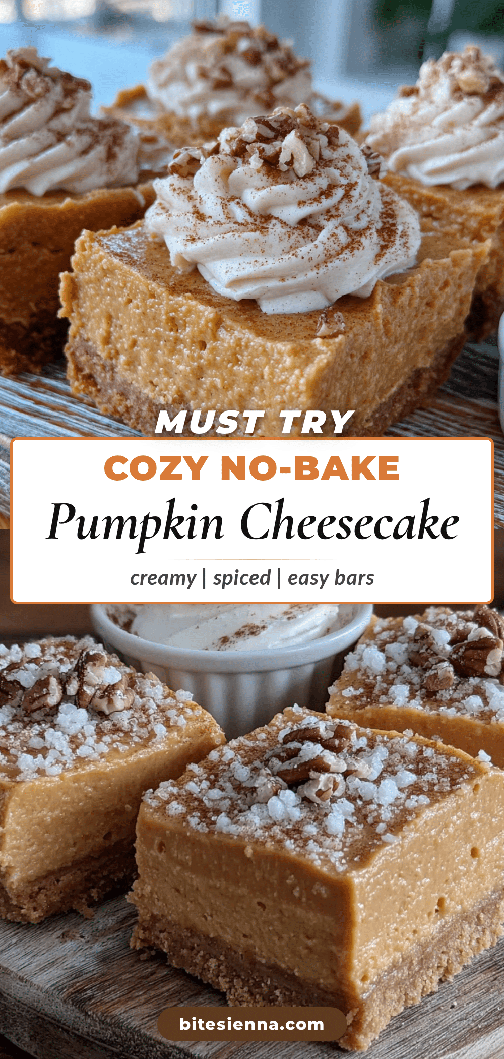 no-bake pumpkin cheesecake bars recipe