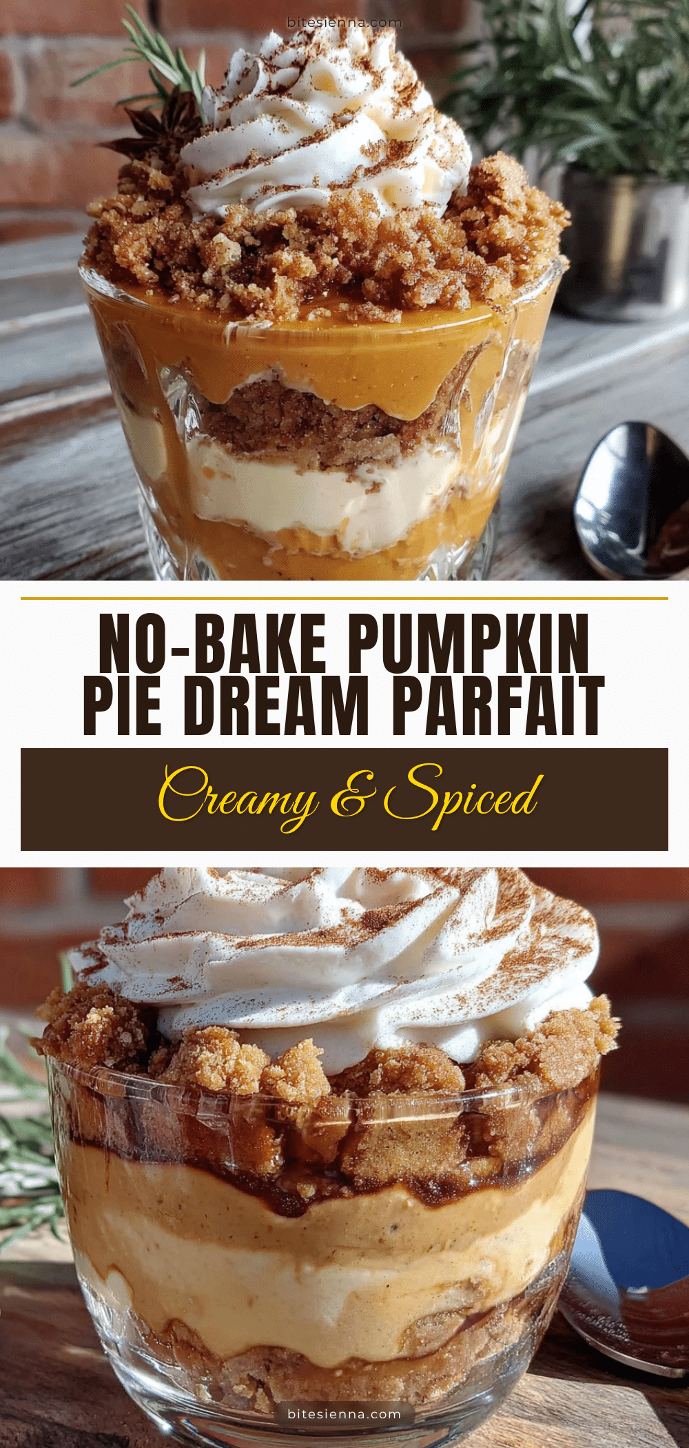 no-bake pumpkin pie parfait recipe