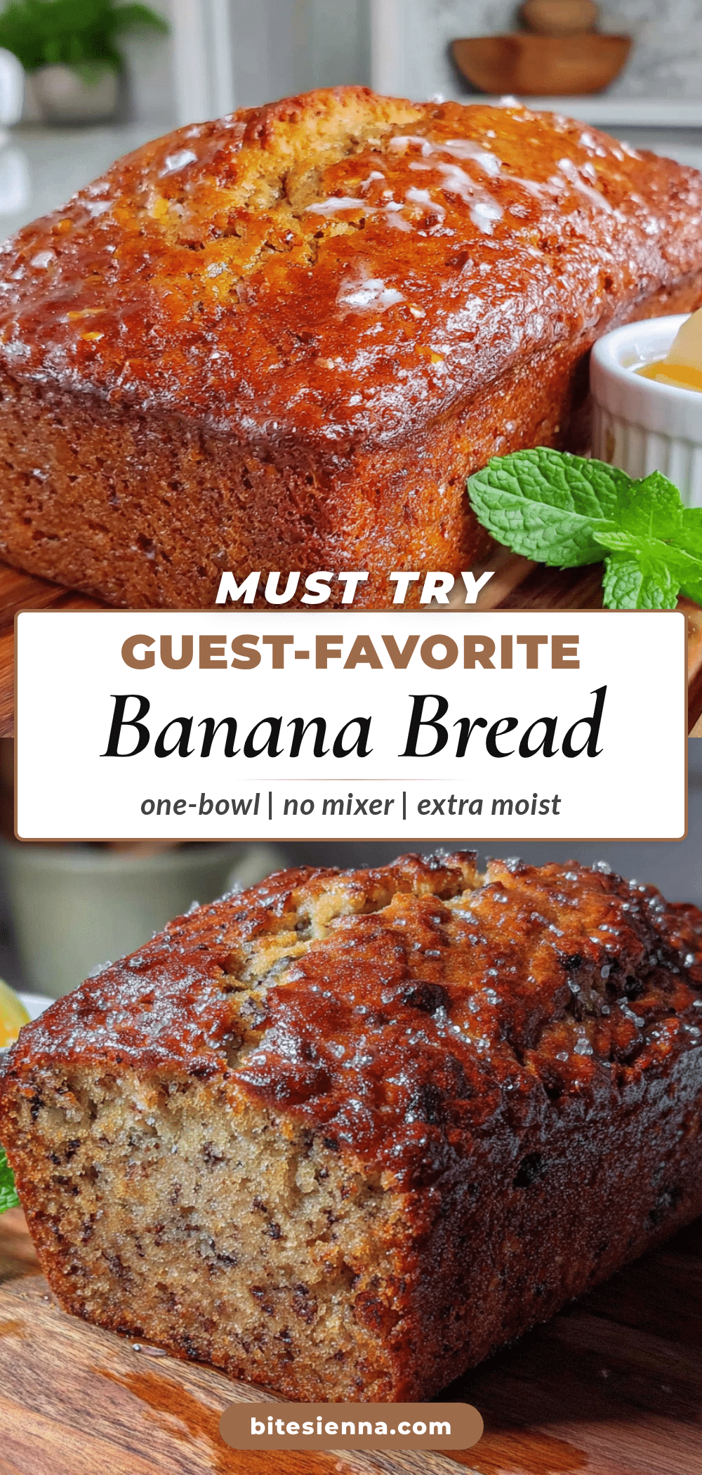 one-bowl banana bread recipe