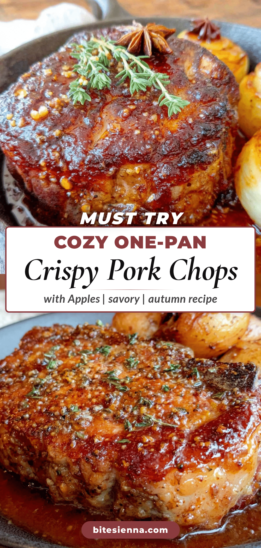 one-pan pork chops with apples recipe