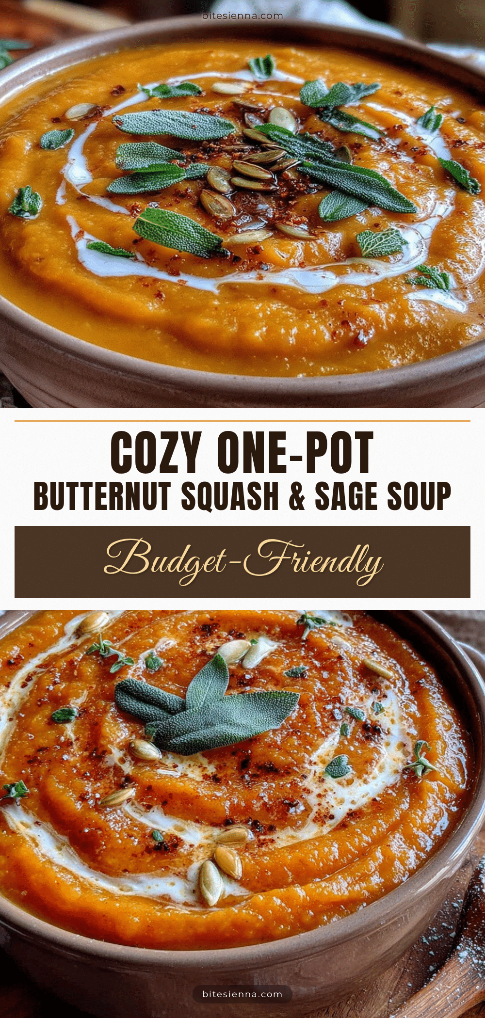 one-pot butternut squash sage soup recipe