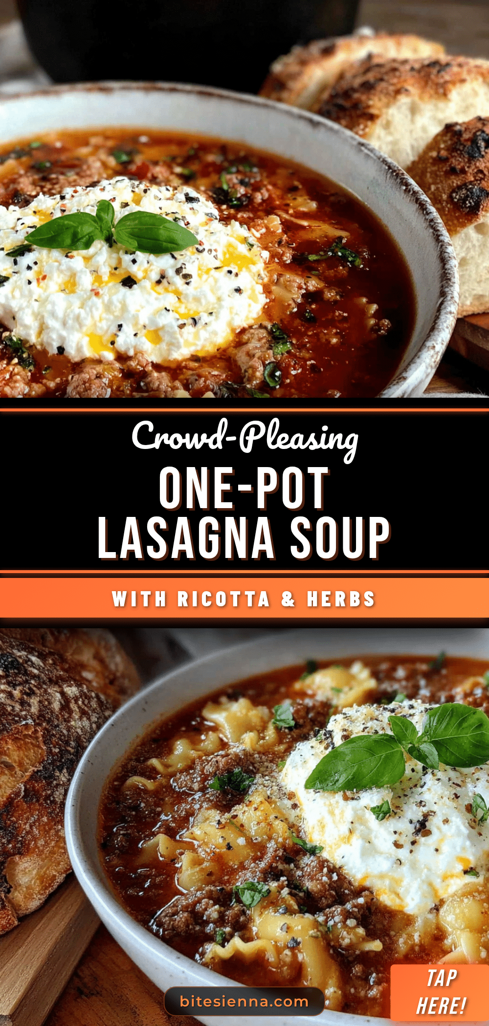 one-pot lasagna soup with ricotta recipe