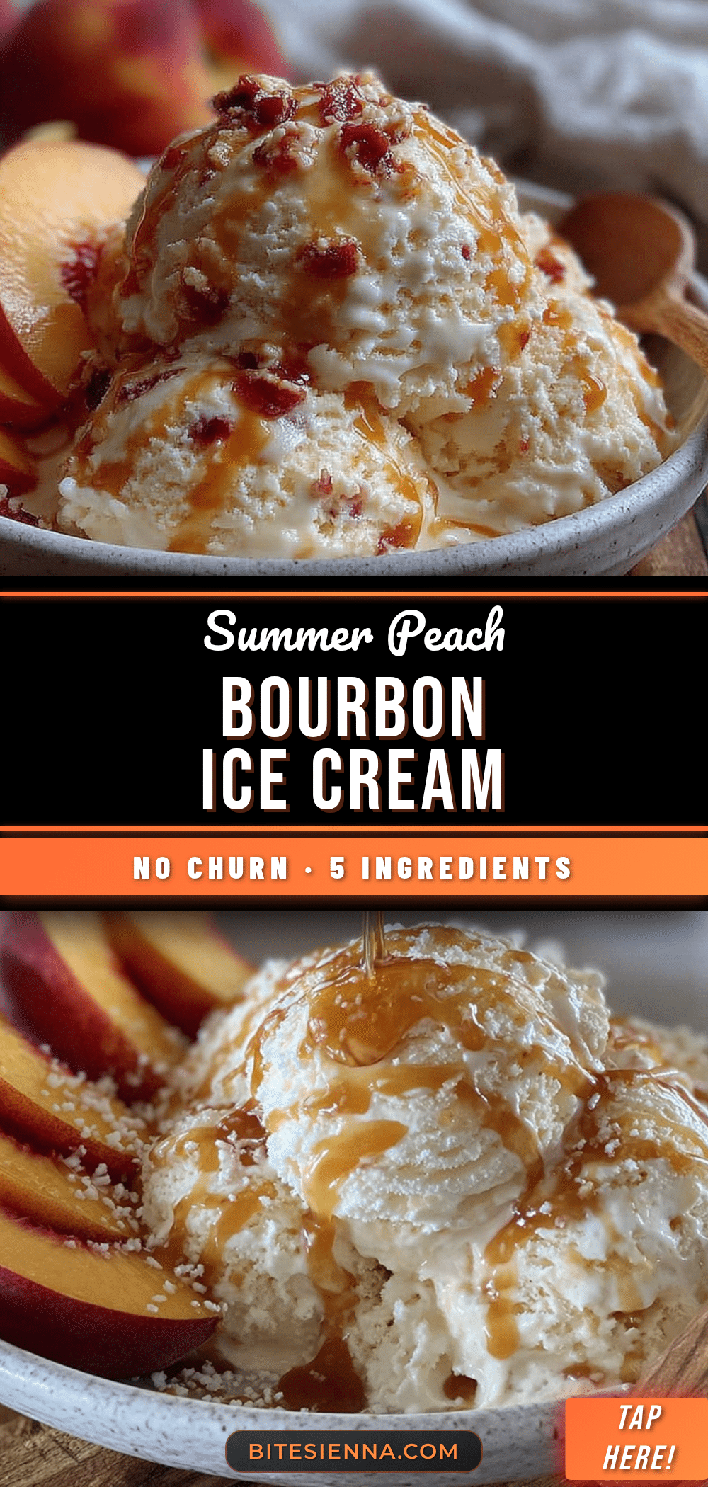 peach bourbon ice cream recipe