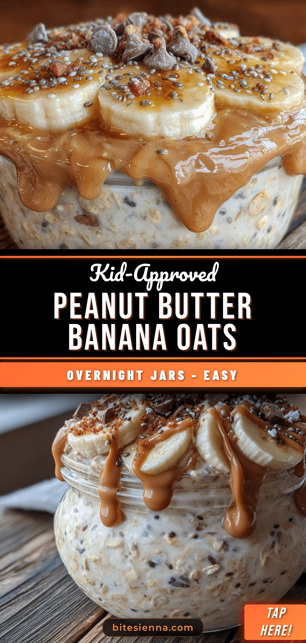 peanut butter banana overnight oats recipe