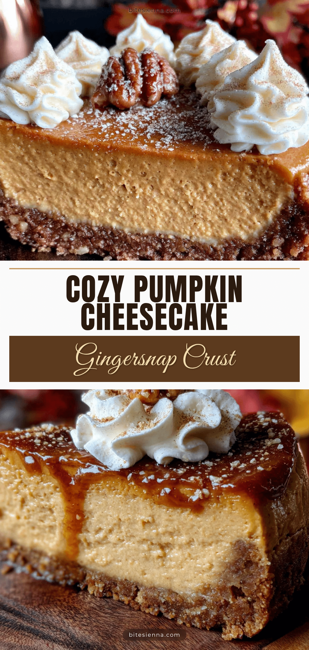 pumpkin cheesecake with gingersnap crust recipe