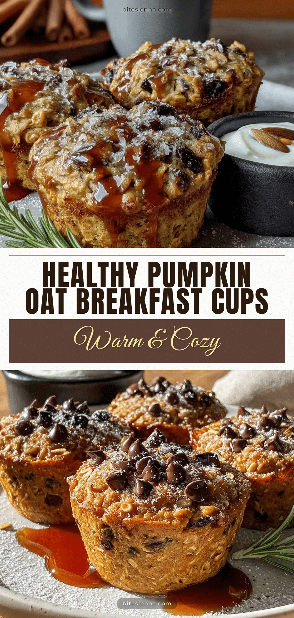 pumpkin oat baked oatmeal cups recipe