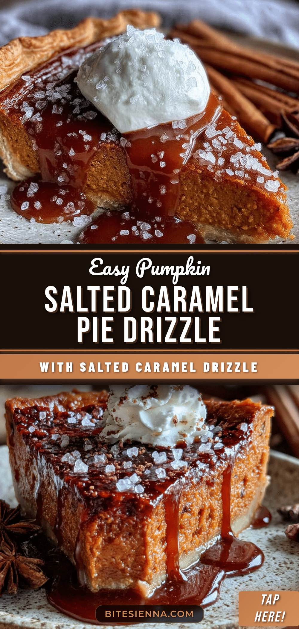 pumpkin pie with salted caramel recipe