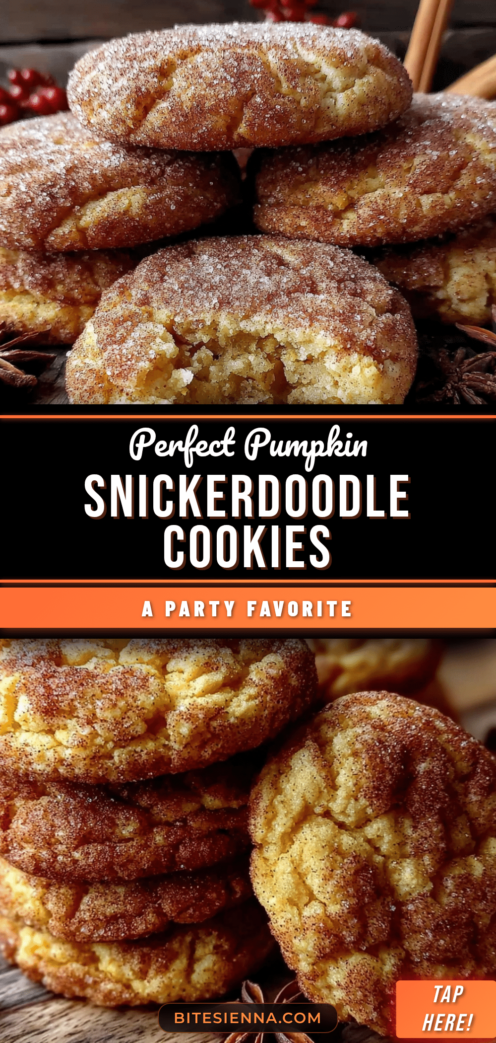 pumpkin snickerdoodle cookies recipe