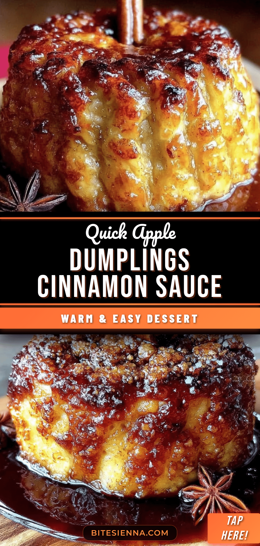 quick apple dumplings with cinnamon sauce recipe