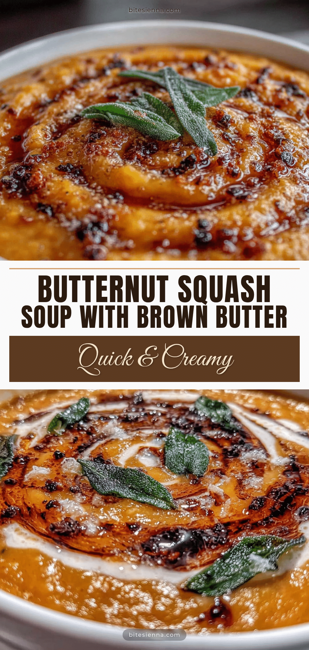 quick creamy butternut squash soup with brown butter recipe