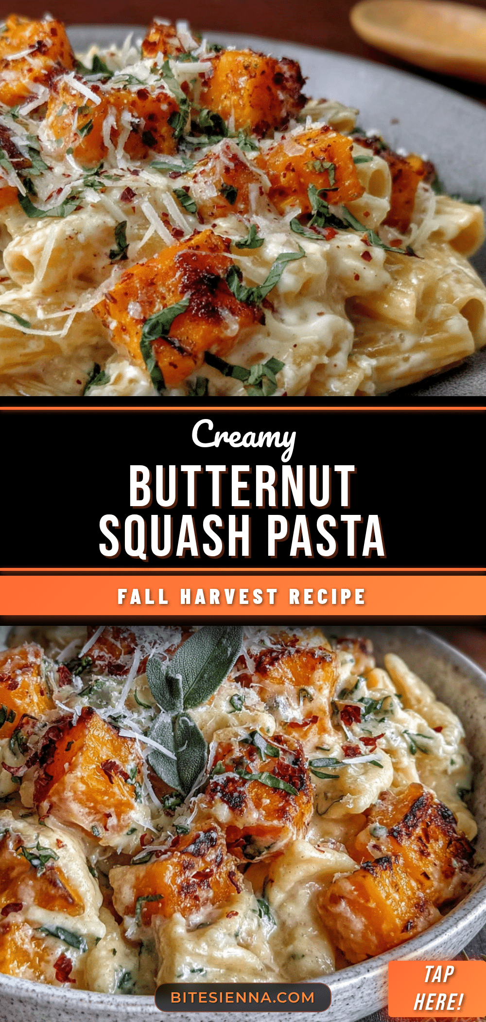 quick fall harvest pasta with butternut squash recipe