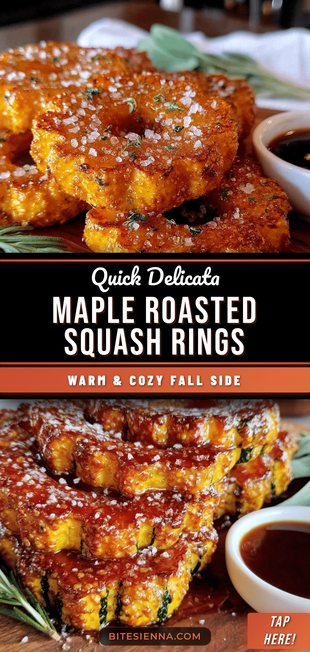 quick maple-roasted delicata squash rings recipe