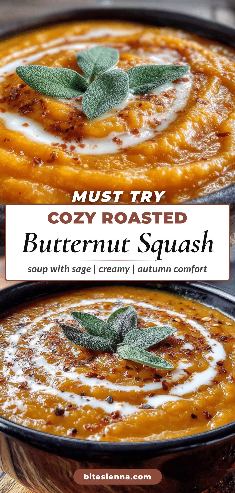 roasted butternut squash soup with sage recipe
