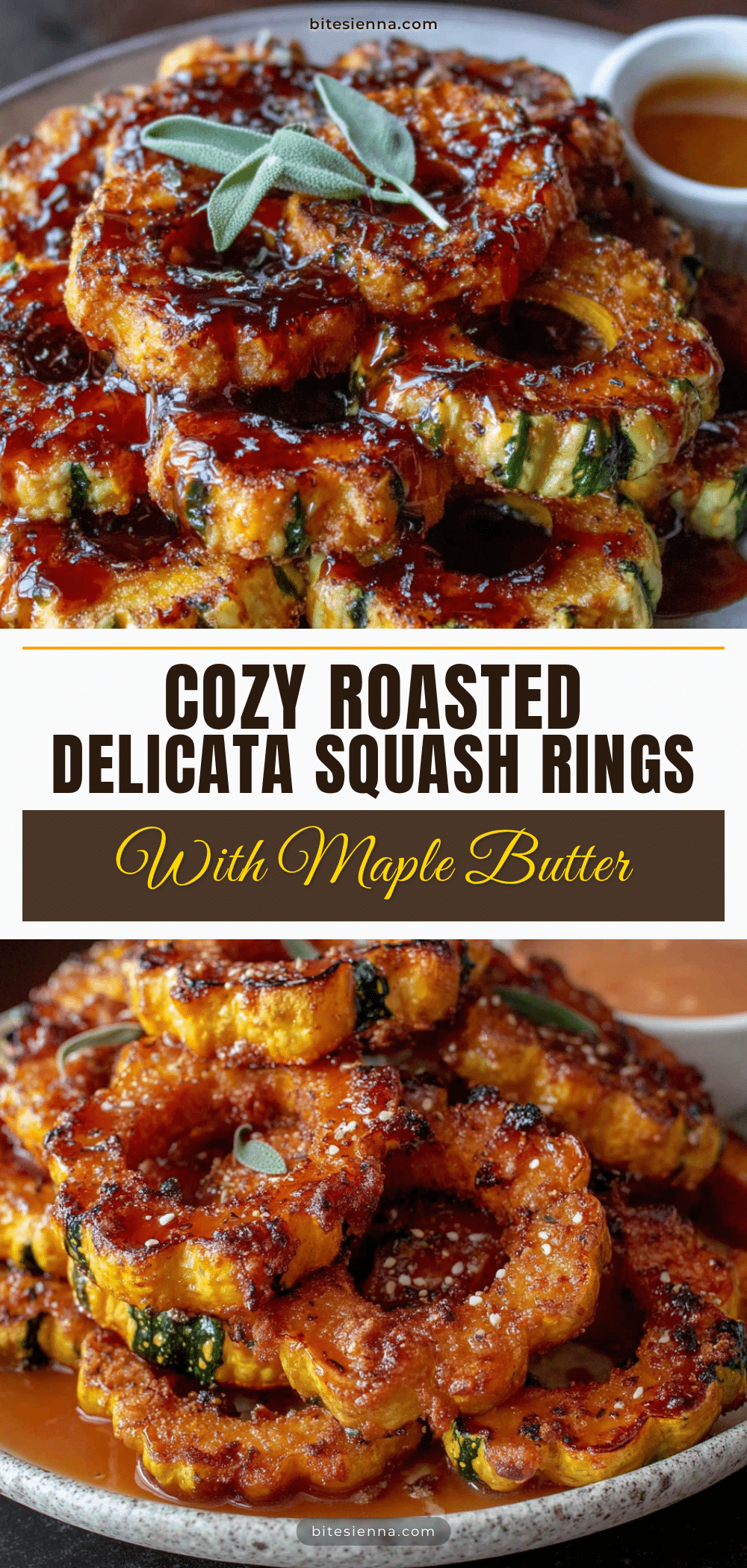 roasted delicata squash rings with maple butter recipe