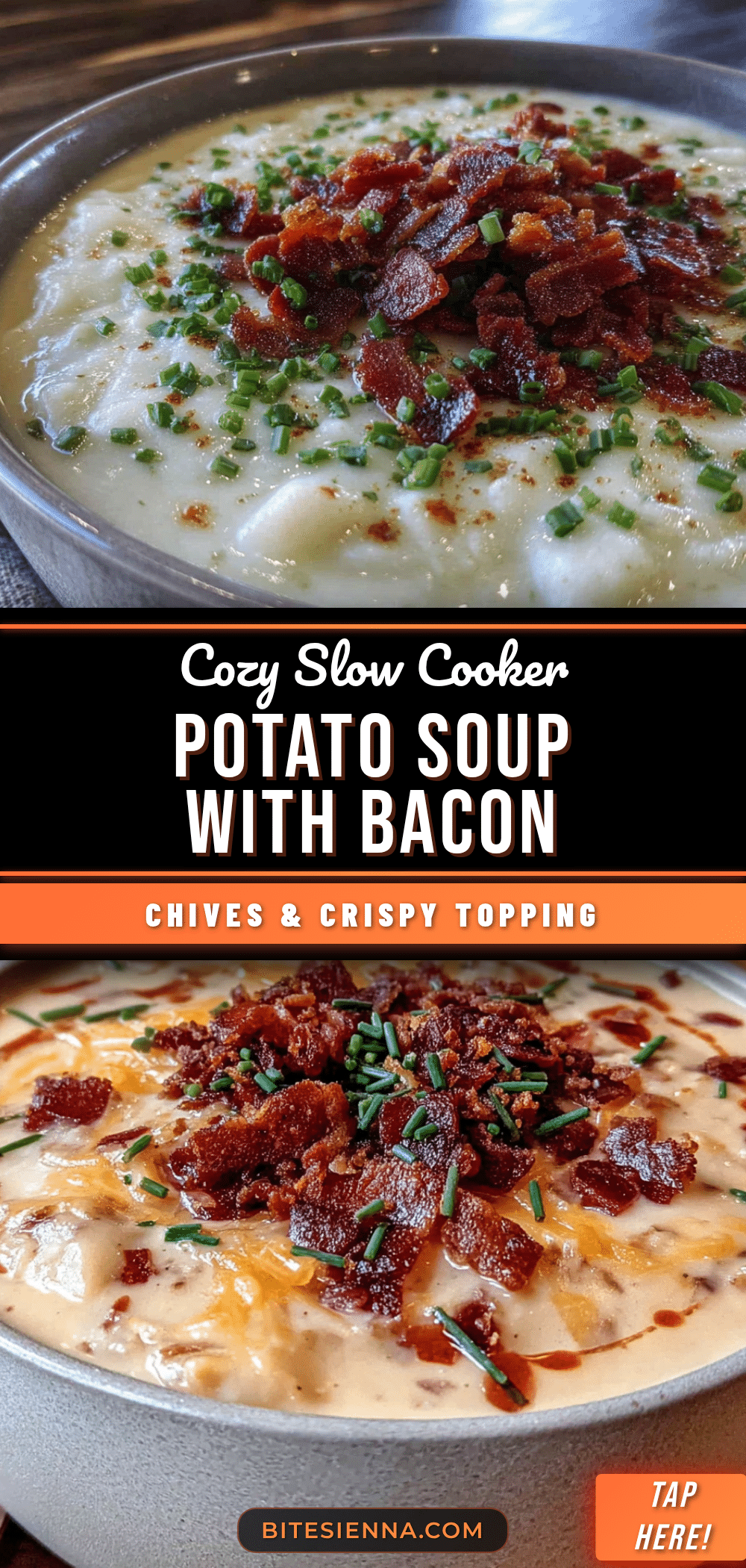 slow cooker potato soup with bacon and chives recipe