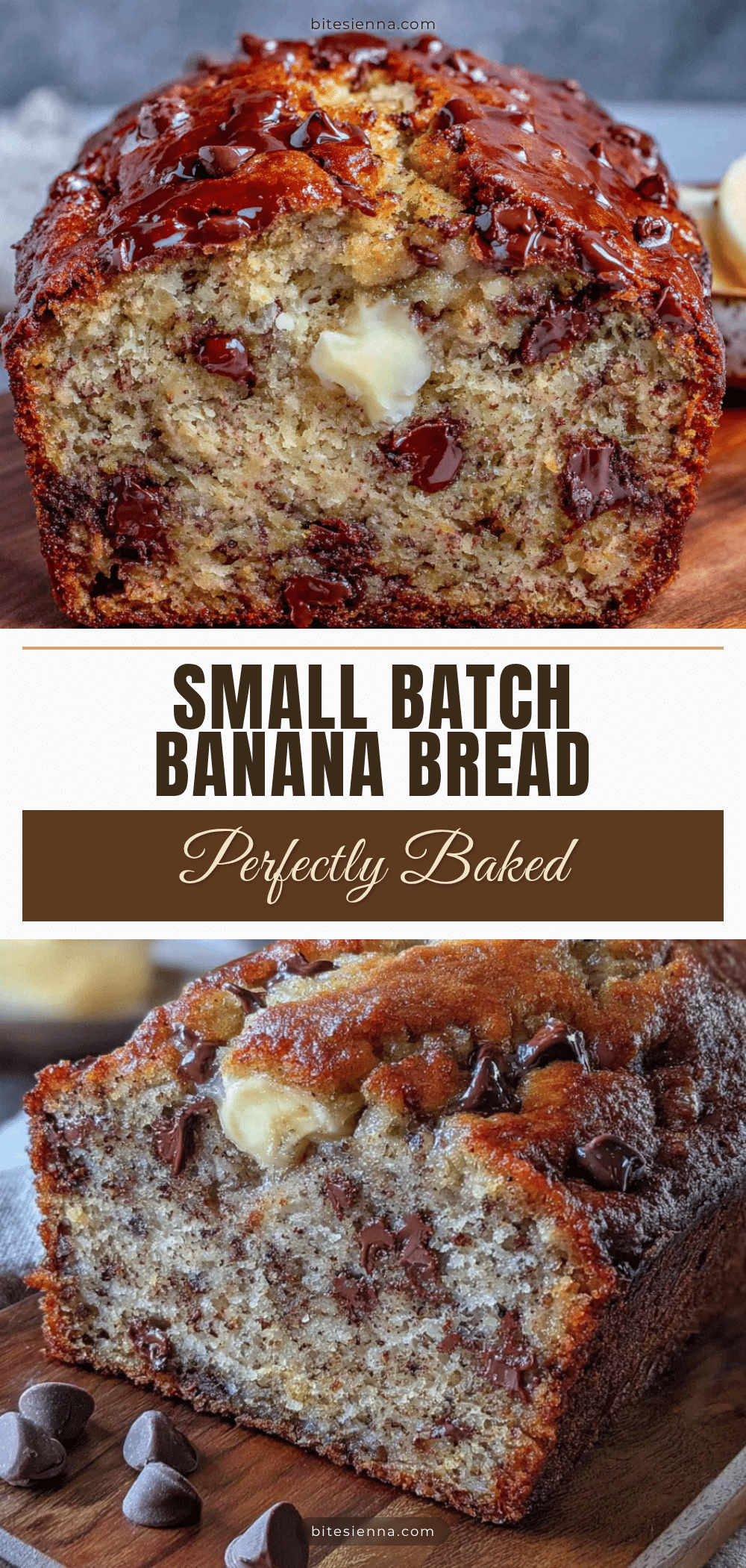 small batch chocolate chip banana bread recipe