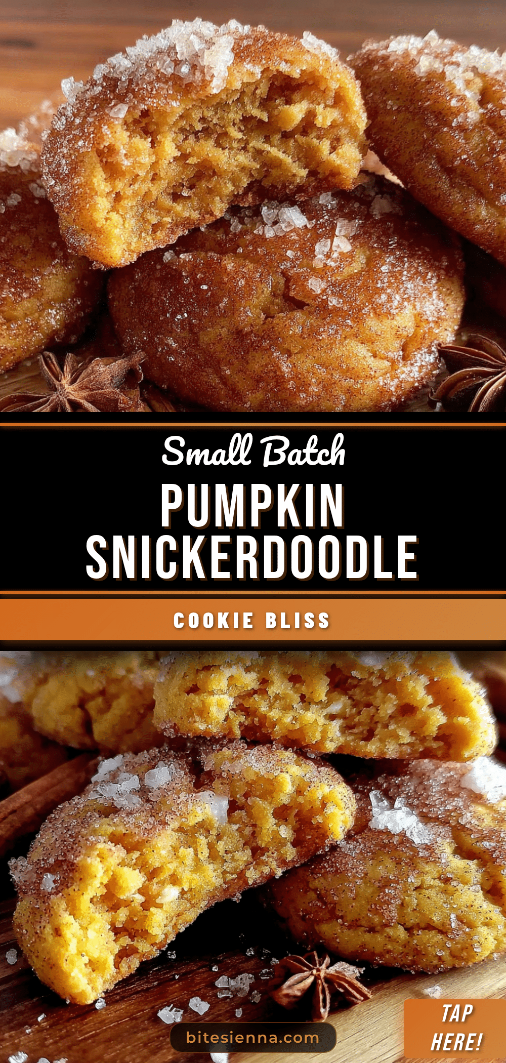 small-batch pumpkin snickerdoodle cookies recipe