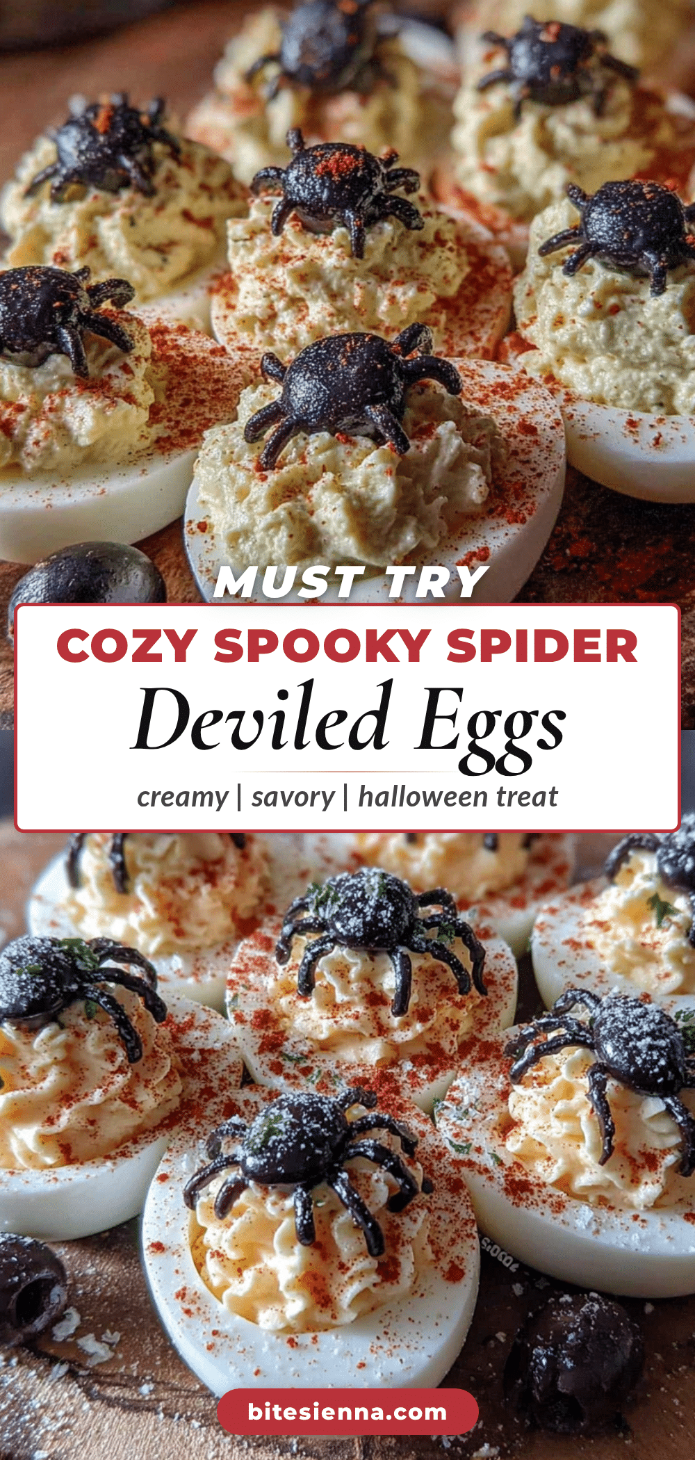 spider deviled eggs recipe