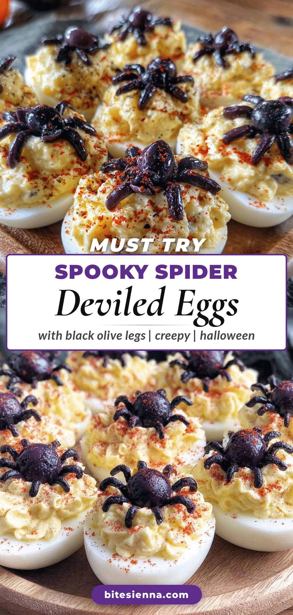 spider deviled eggs recipe