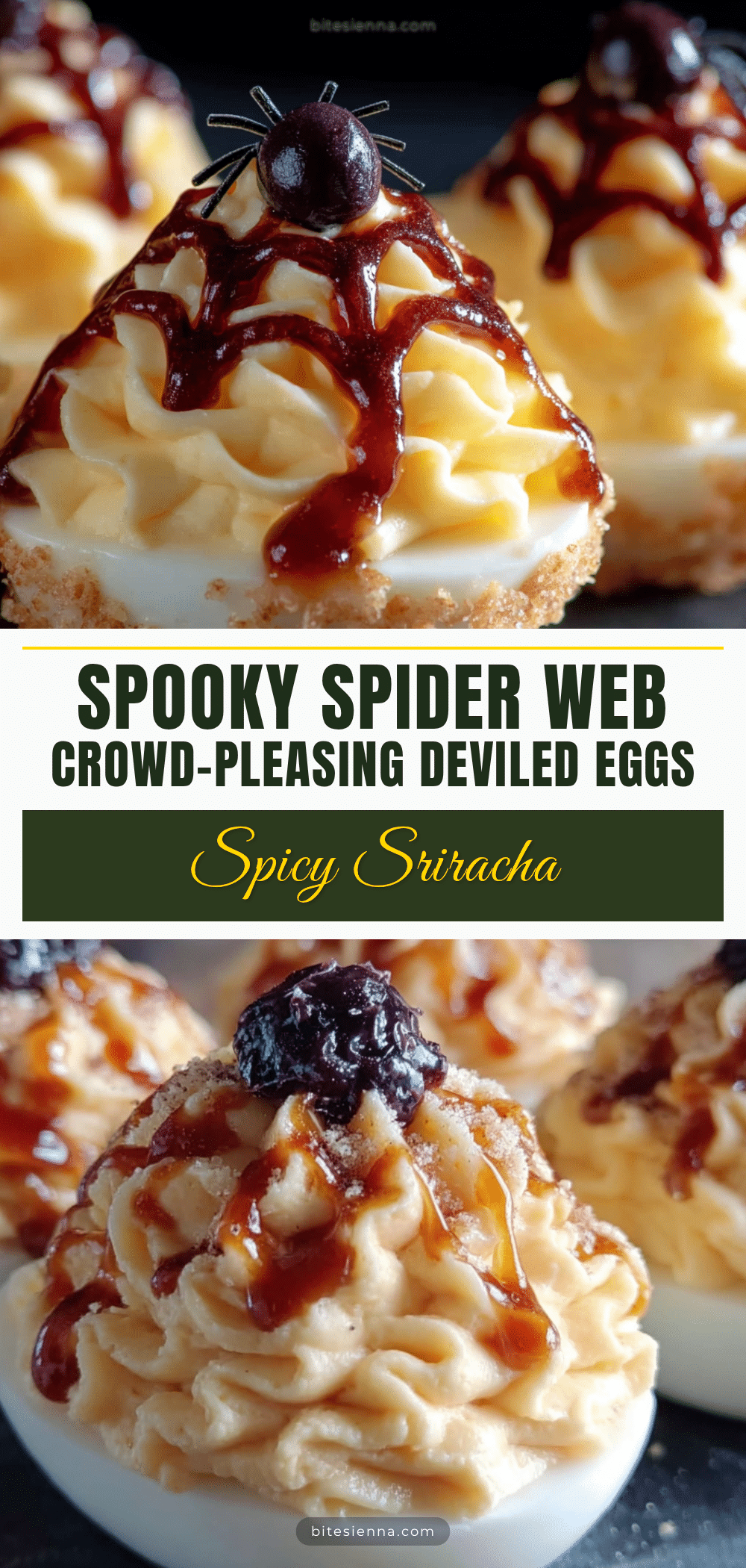 spider web deviled eggs recipe