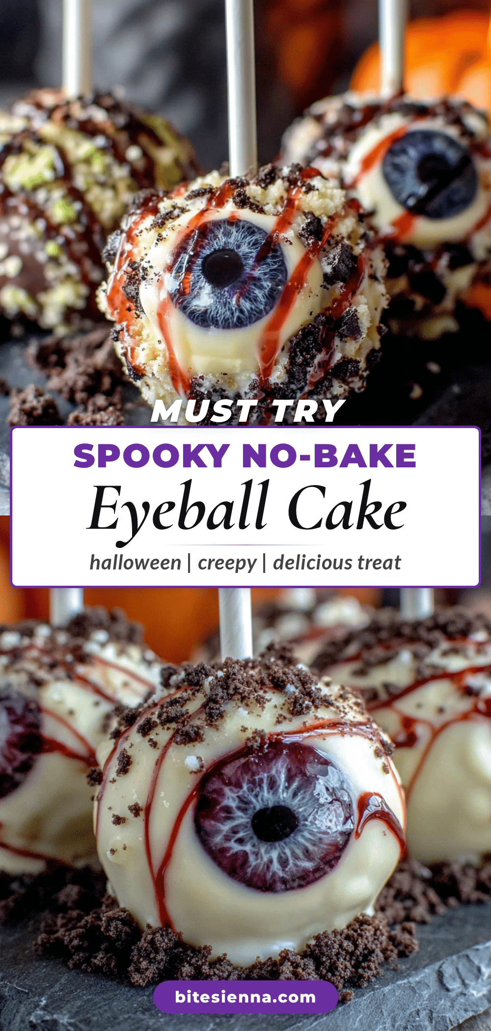 Spooky No-Bake Halloween Eyeball Cake Pops recipe