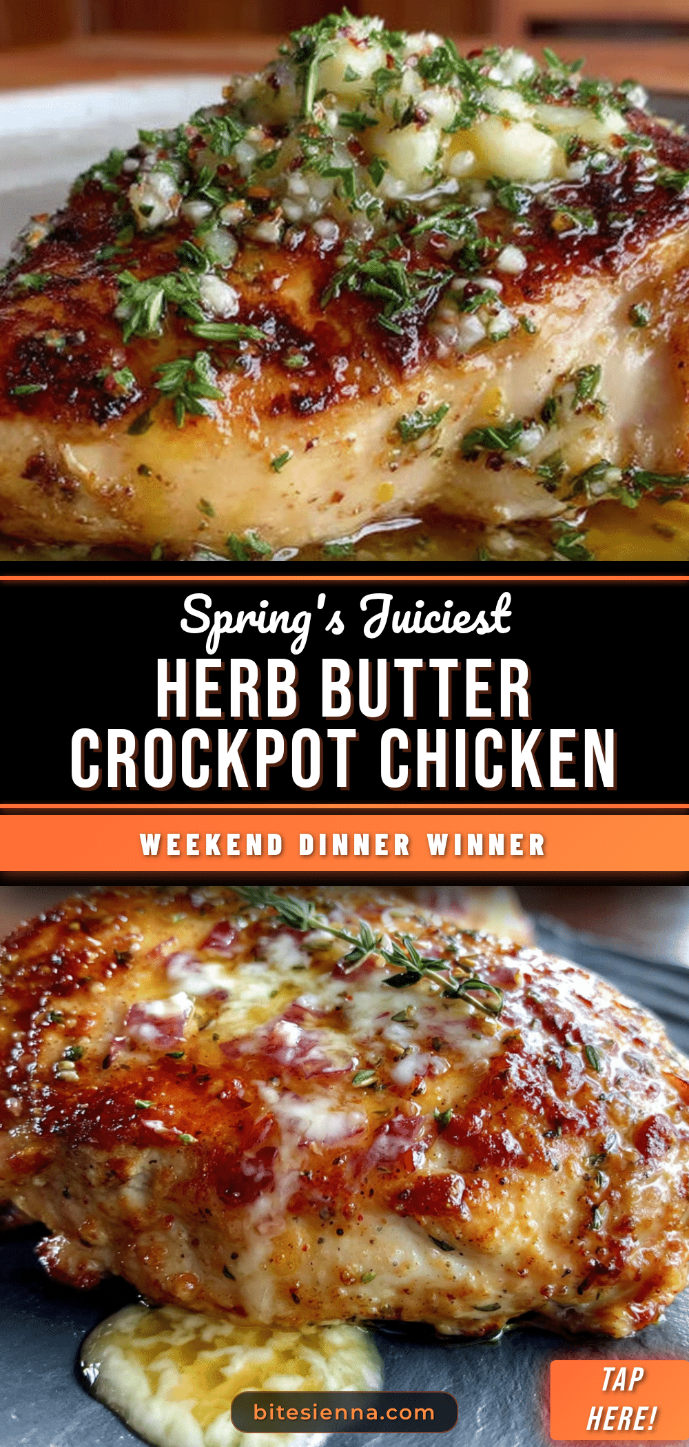 spring herb butter crockpot chicken recipe