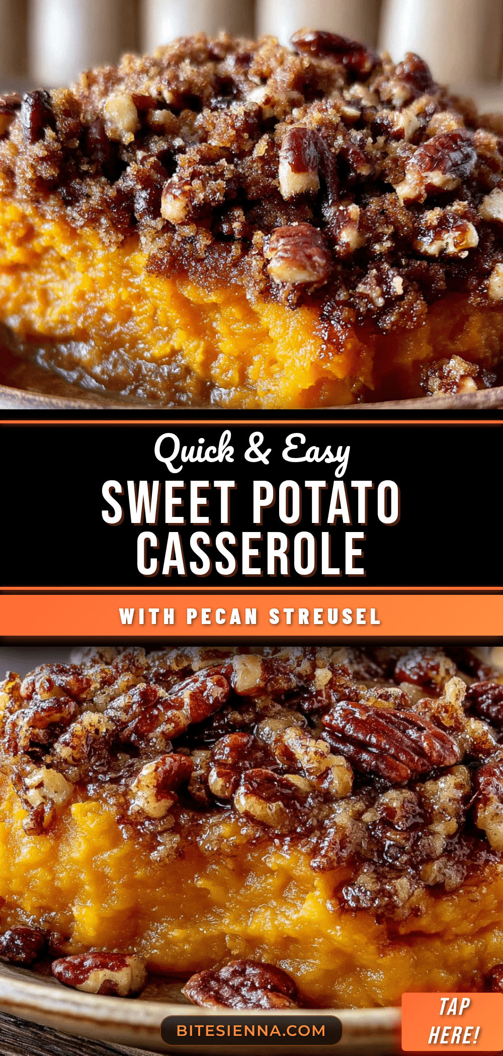 sweet potato casserole with pecan streusel recipe