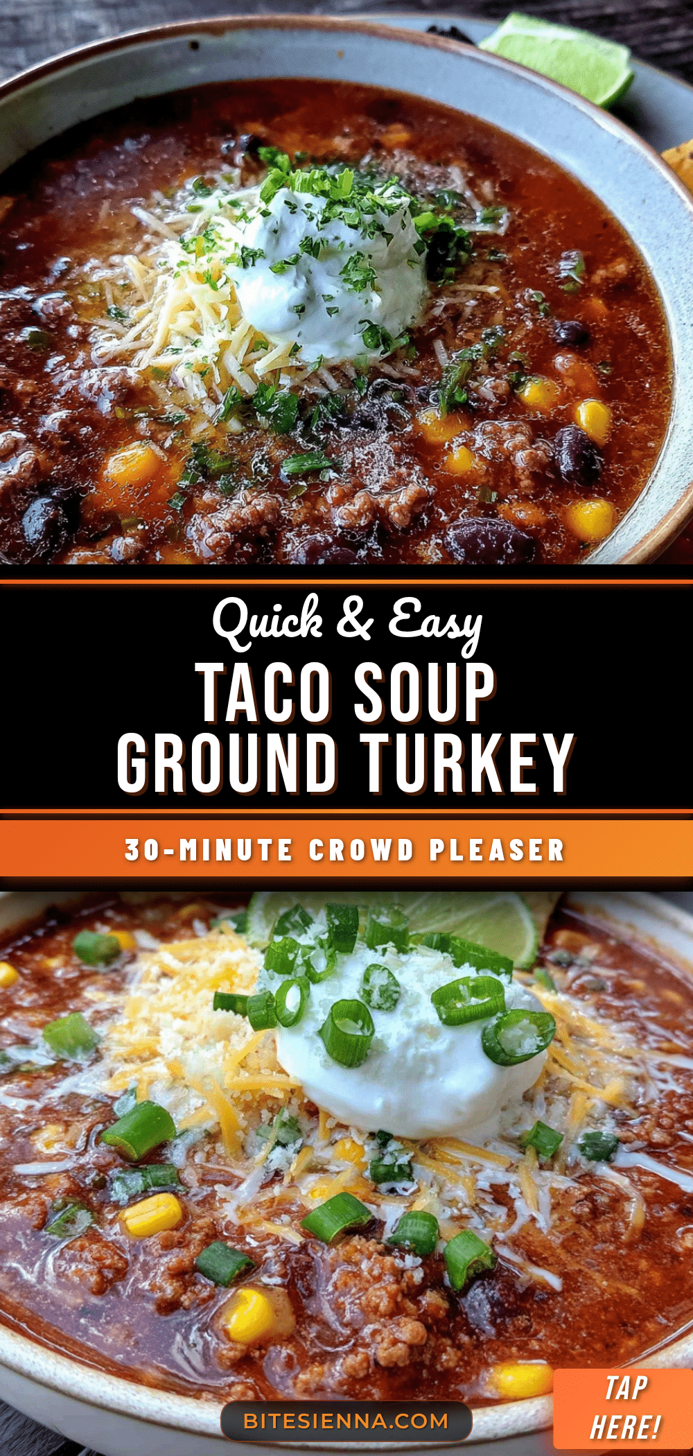 taco soup with ground turkey recipe
