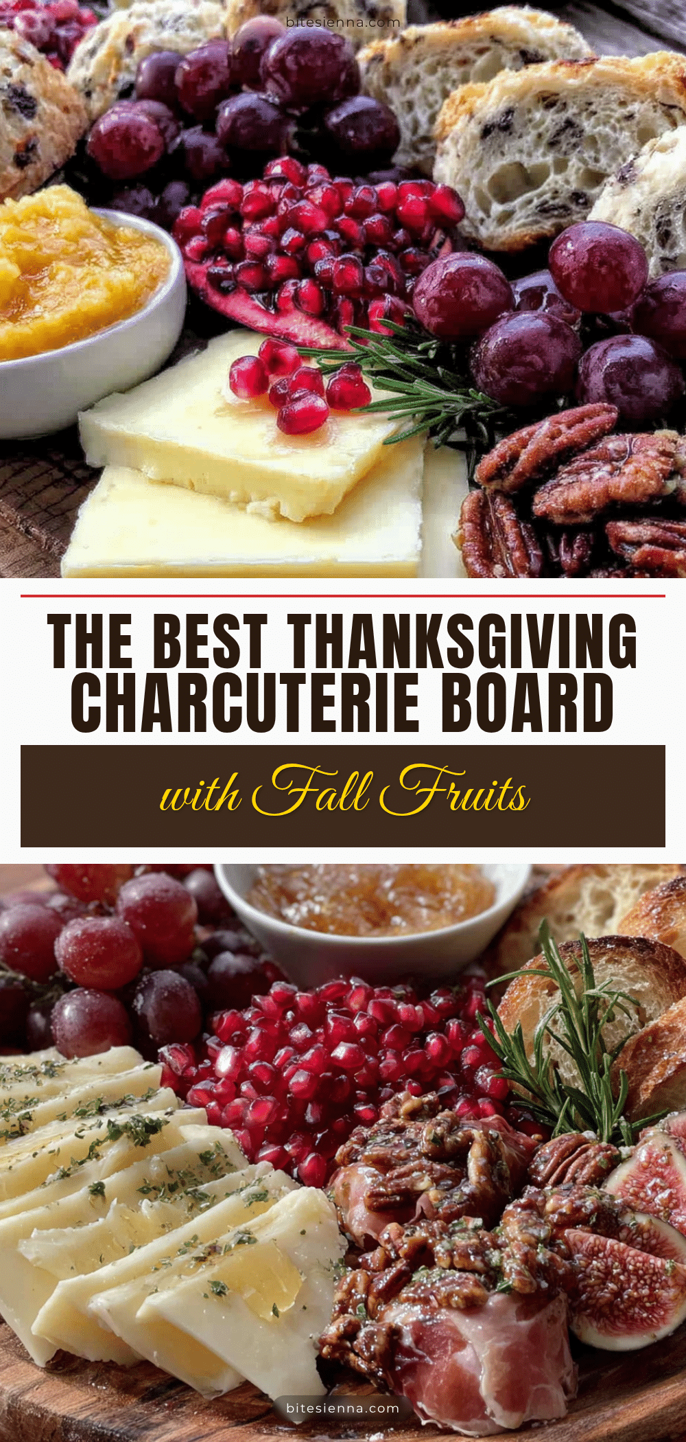 Thanksgiving charcuterie board with fall fruits recipe