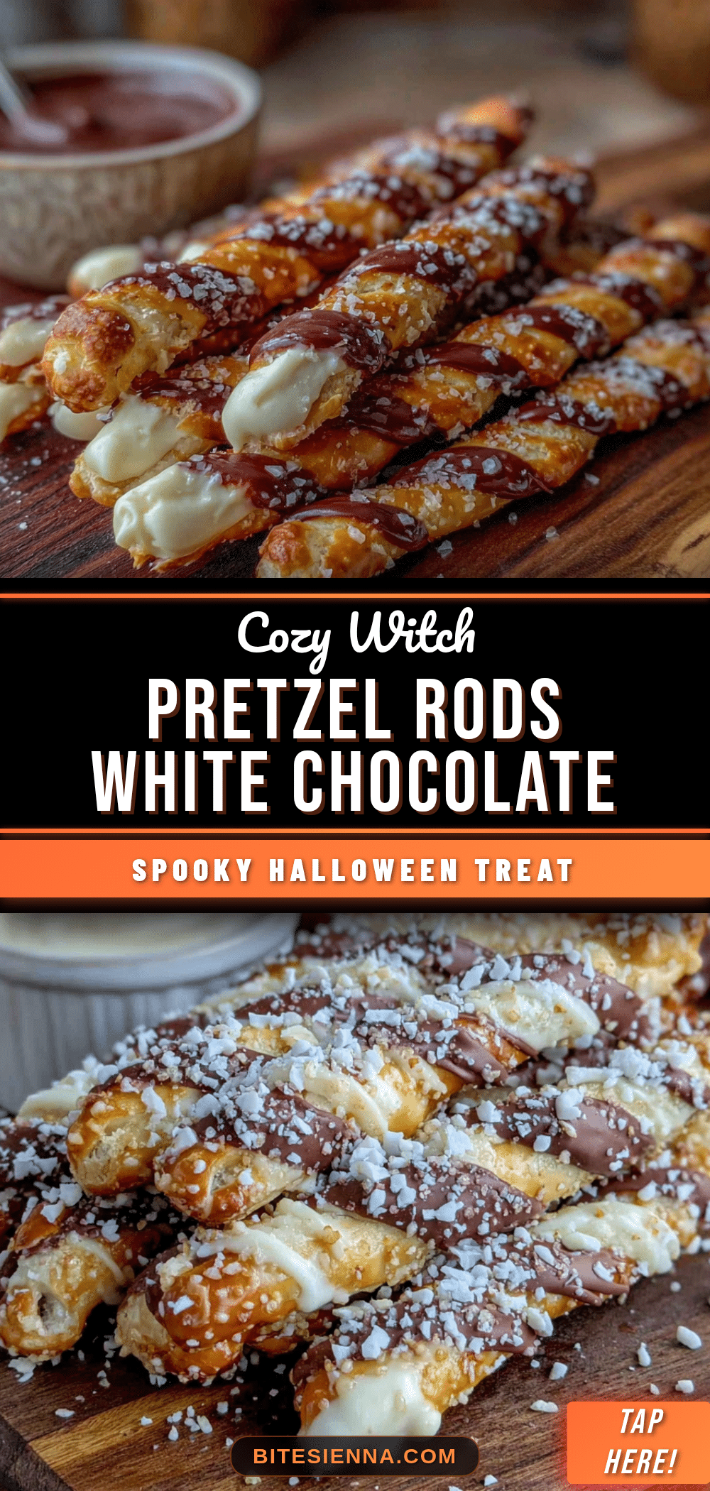 witch finger pretzel rods recipe