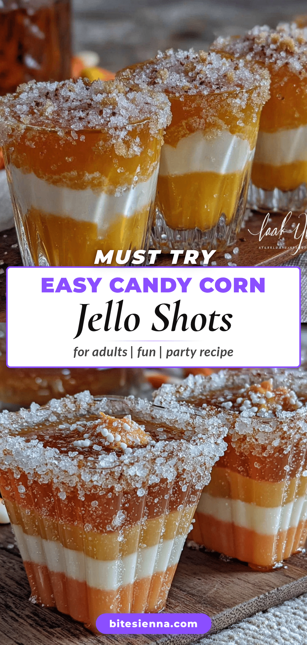 candy corn jello shots recipe