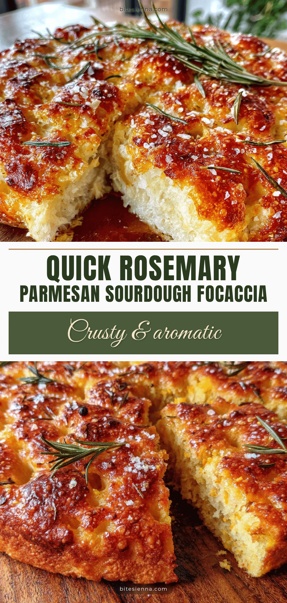 easy 20-minute rosemary parmesan sourdough focaccia recipe