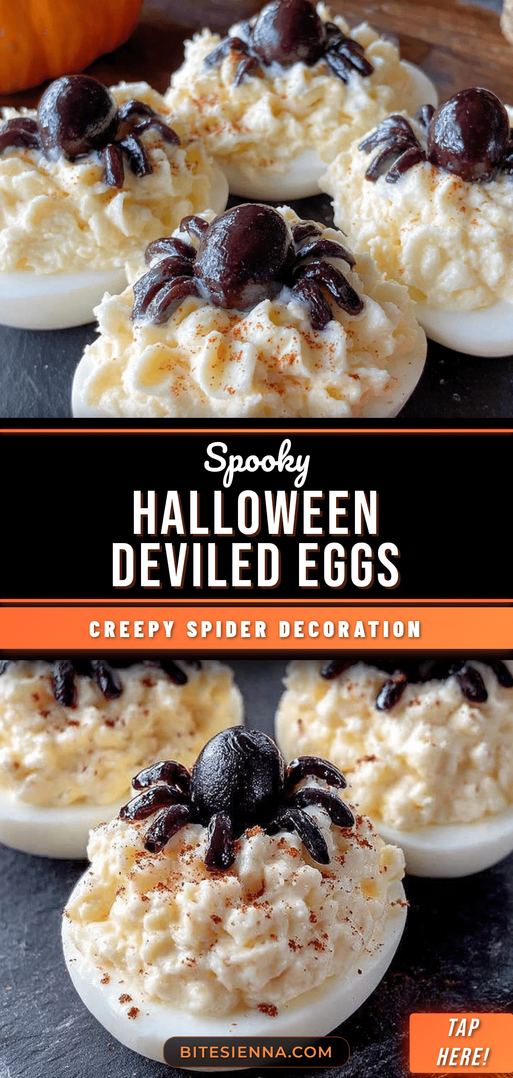 halloween deviled egg spiders recipe