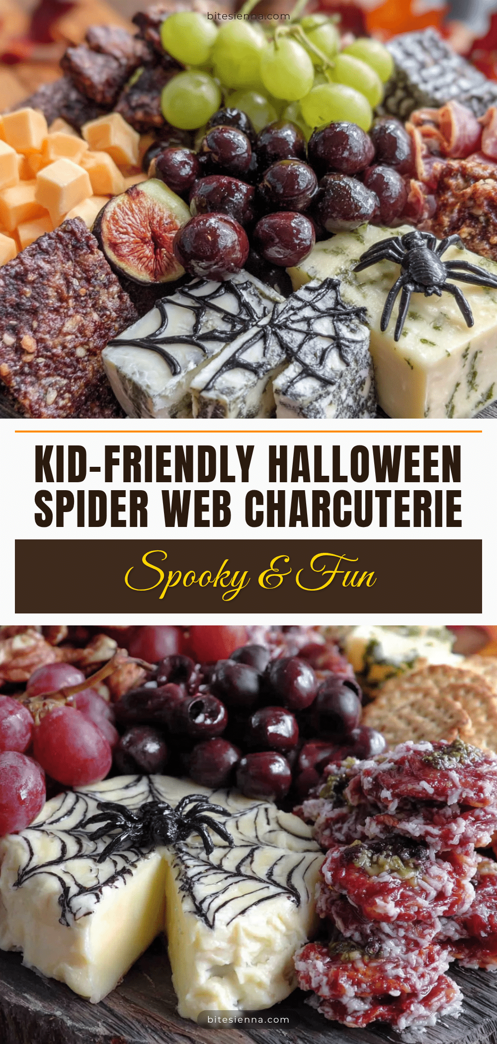 halloween spider web charcuterie board recipe