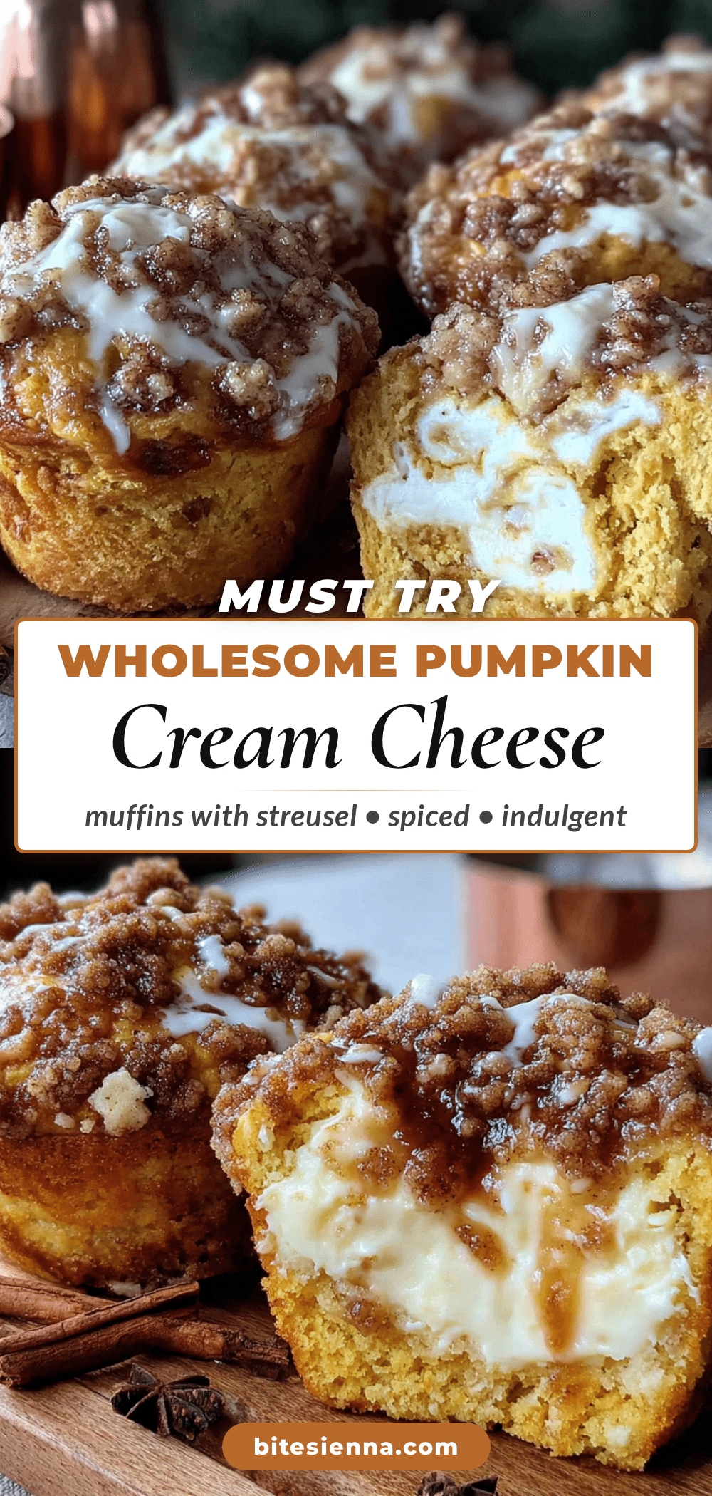 pumpkin cream cheese muffins recipe